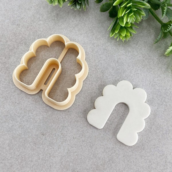 Scalloped U Shape Arch Clay Cutter, Earring Polymer Clay Cutter, Jewellery Cutter, Rainbow Arch Shape Cutter