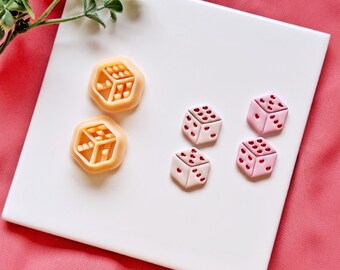 Love Dice Clay Cutters, Valentine Earring Cutter for Polymer Clay