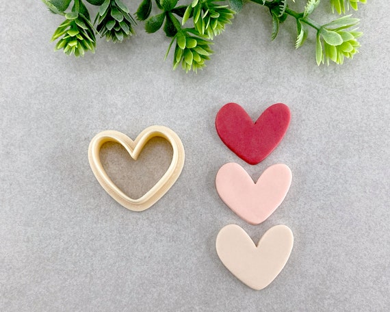 Valentine's Day Clay Cutter Set 2, Polymer Clay Earring Cutter, Cookie  Cutter, Valentines Clay Cutter Set of 5, Candy Heart XOXO Cutter 