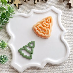 3 Tier Cutout Tree Christmas Clay Cutter, Polymer Clay Cutter for Christmas, Cutout Clay Cutter, Winter Cutters for Clay