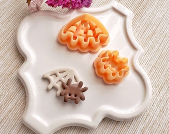Spider & Web Clay Cutter Set, Spooky Halloween Clay Cutter, Halloween Spiderweb Cutter for Halloween, Fall Clay Cutters