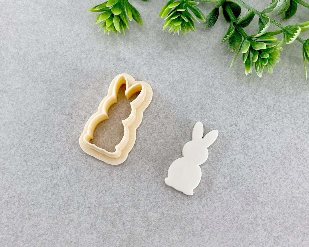 Easter Bunny Clay Cutter Bunny Shaped Polymer Clay Cutter Etsy