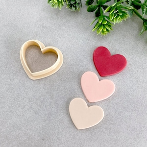Perfekte Herz Valentinstag Clay Cutter, herzförmige Polymer Clay Cutter, Cookie & Fondant Cutter, Valentines Clay Cutter