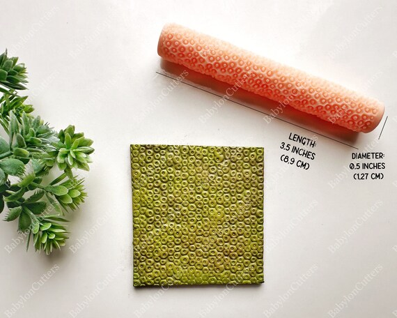 Rouleau à Texture Pour Pâte Polymère - Crée Des Motifs Rayés Pour Bijoux DIY - 2