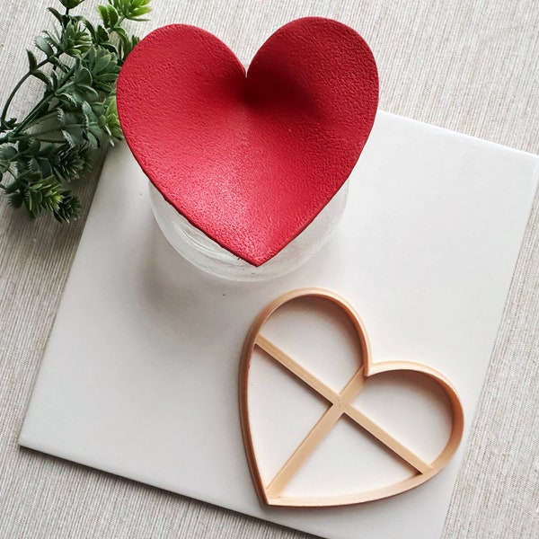 Heart Trinket Dish Cutter, Ring Dish Clay Cutter, Valentines Day Trinket Dish Clay Cutter for Polymer Clay