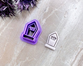 RIP Tombstone Clay Cutter, Spooky Halloween Grafsteen Clay Cutter, Halloween Treat Cutter voor Halloween, Fall Clay Cutters