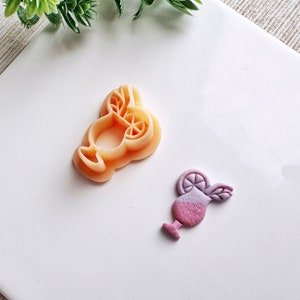 Cocktail Drink Summer Clay Cutter, Summer Cocktail Polymer Clay Cutter, Cookie & Fondant Cutter, Summer Cutter for Clay