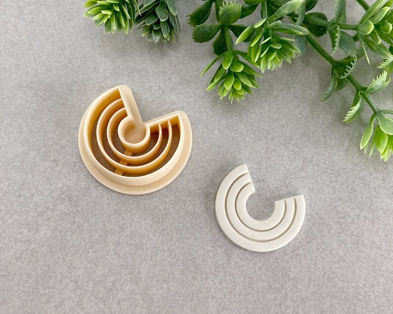 Art Deco Circle Clay Cutter, Earring Polymer Clay Cutter, Jewell Art Deco Circle Clay Cutter, Earring Polymer Clay Cutter, Jewell