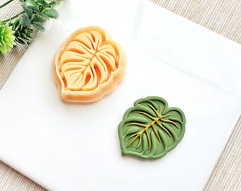 Monstera Blatt Ausstechform: Tropisches Ohrring & Schmuck Design