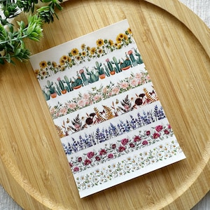 Bloemenranden Bloemen Klei Transferblad, Wateroplosbaar Transferpapier, Polymeer Klei Beeldoverdrachten