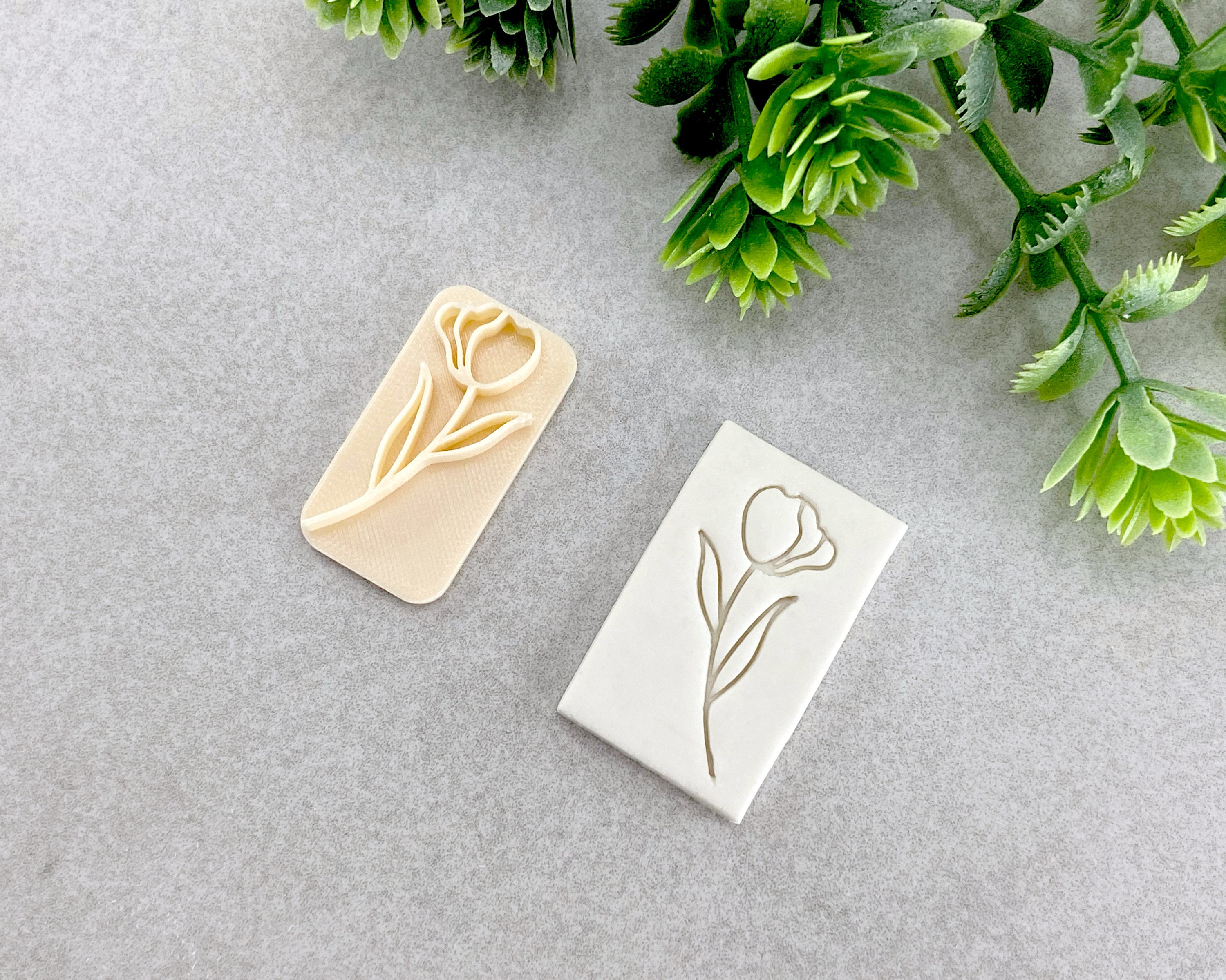 Plant Polymer Clay Embossing Stamps Soap Embossing Stamps Pottery Stamps -   Israel
