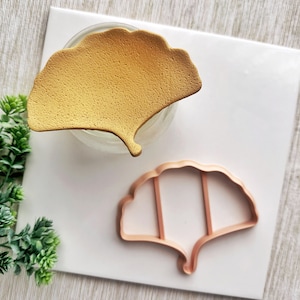 Gingko Leaf Trinket Dish Cutter, Ring Dish Clay Cutter, Trinket Dish Clay Cutter for Polymer Clay