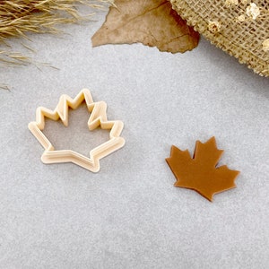 Maple Leaf Clay Cutter, Fall Clay Cutter, Polymer Clay Earring Cutter, Autumn Leaf Shape Cutter for Clay