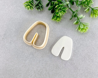 Fat Organic Arch Clay Cutter, Earring Polymer Clay Cutter, Jewellery Cutter, Organic Fat Arch Shaped Cutter | 11R