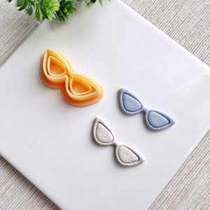 Lunettes de soleil Clay Cutter | emporte-pièce Summer en pâte polymère pour boucles d&#39;oreilles et travaux manuels | Fondant ou emporte-pièce