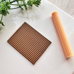 Lines Clay Texture Roller, Polymer Clay Texture Roller, Resin Hand Roller for Polymer Clay, Polymer Clay Tools
