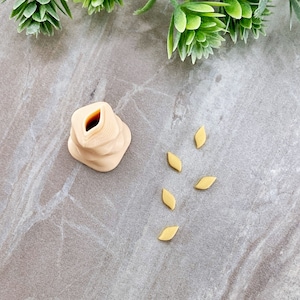 Blatt Micro Cutter, Blumen Blatt Micro Clay Clay, Spring Clay Cutter, Mini Cutter für Polymer Clay