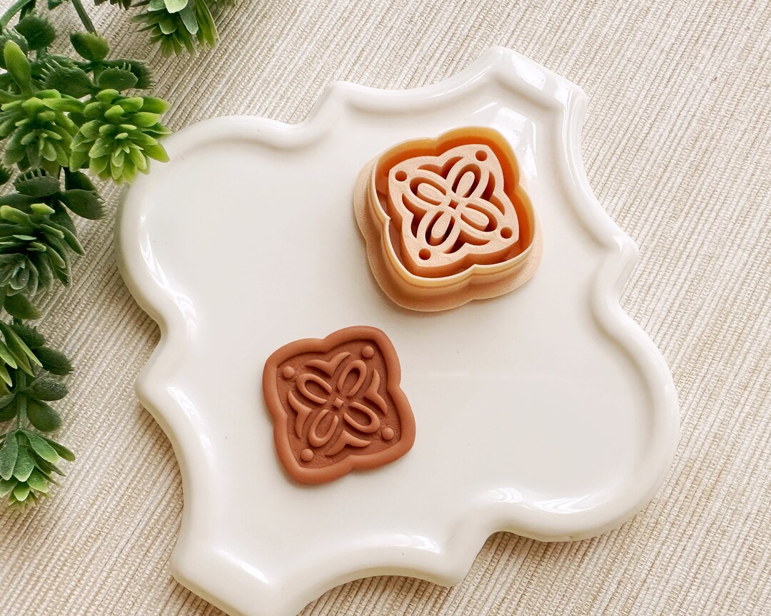 Debossing Arch Tile Spring Clay Cutter Embossing Polymer Clay Etsy