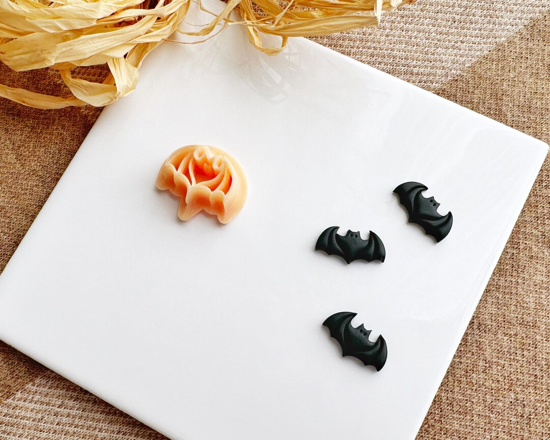 Bat Cutter Bat Clay Cutter for Polymer Clay Earrings, Halloween Bat Stud Cutter ...