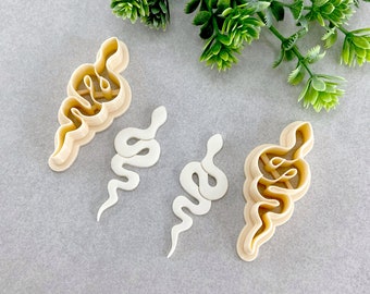 Snake Clay Cutter, Animals Polymer Clay Cutter for Earrings, Cookie & Fondant Cutter, Snake Cutter for Clay | 11R