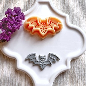 Bat Cutter Debossing Skeleton Bat Clay Cutter, Spooky Halloween Clay Cutter ...