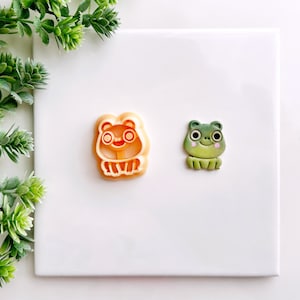 Süßer Frosch Clay Cutter, niedliches Tier Polymer Clay Cutter, Präge Frosch Cutter für Clay