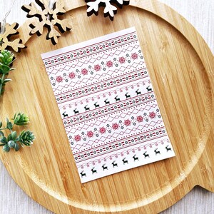 Ugly Christmas Sweater Christmas Clay Transfer Sheet, Water Soluble Transfer Paper, Polymer Clay Image Transfers, Red Green