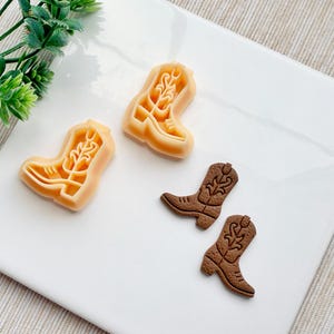 Cowboy Boot Clay Cutter Set – Western Earring Cutter for Country, Rodeo & Cowgirl Polymer Clay Jewelry