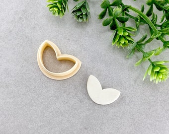 Two Leaves Clay Cutter – Leaf Embossing Cutter for Polymer Clay Earrings