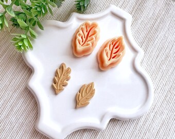 Fall Clay Cutter: Debossing Fall Leaves, Autumn Themed Cutter for Polymer Clay Earrings