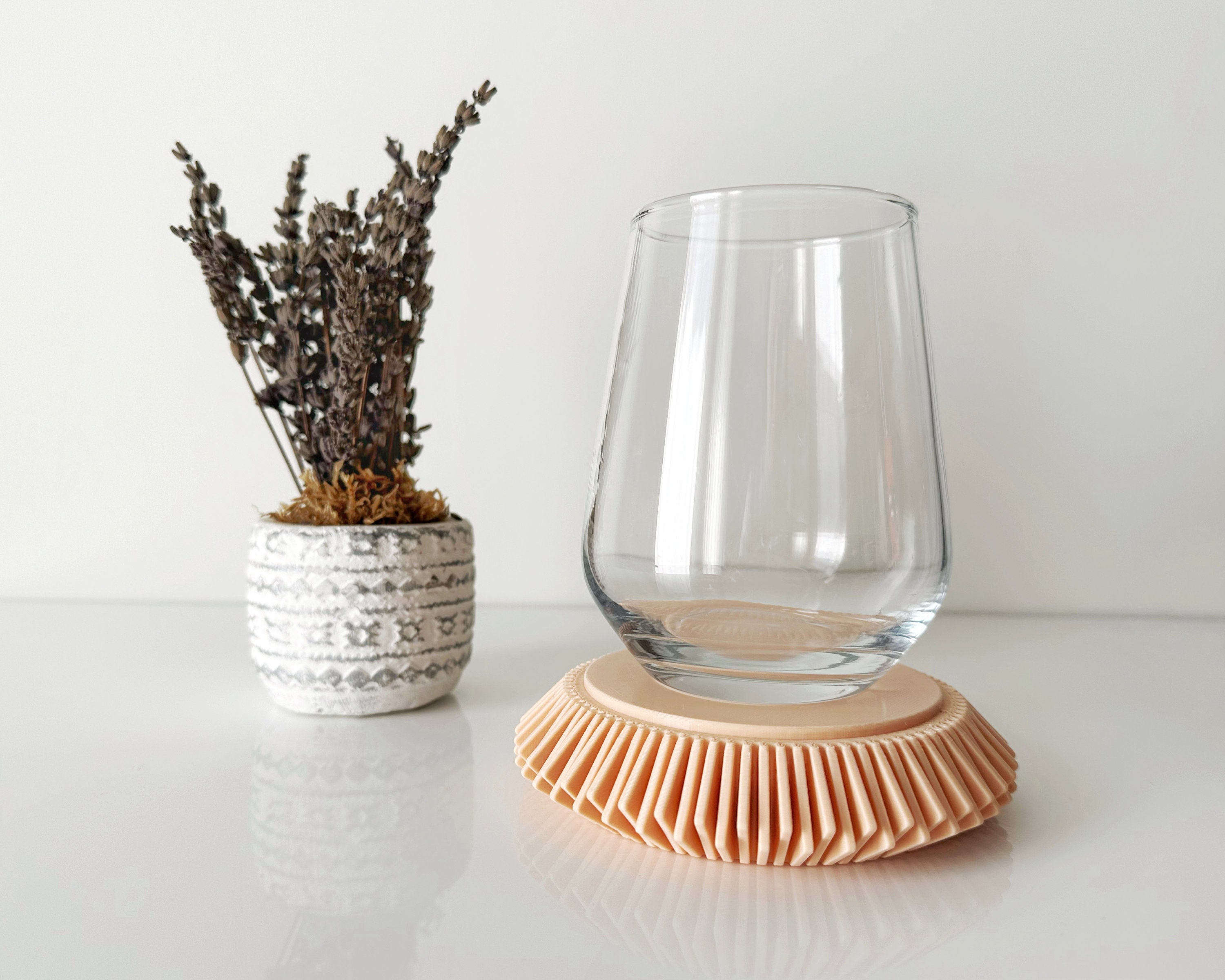 Stackable Coasters Mid-century Modern Coaster - 3D Printed Stackable Drink Coasters ...