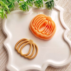 Cutout Pumpkin Clay Cutter, Fall Clay Cutter, Autumn Themed Cutter for Polymer Clay Earrings