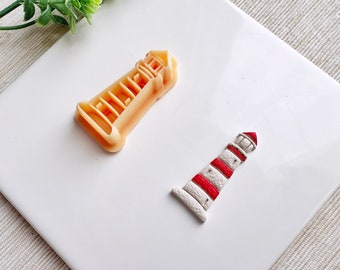 Lighthouse Polymer Clay Cutter, Sharp Bio Resin Nautical Jewelry Tool