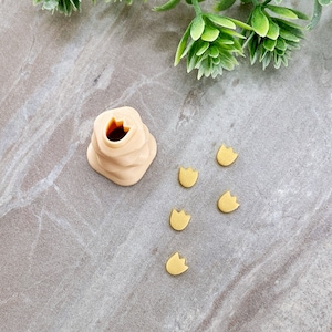 Tulpen Micro Cutter, Tulpe Micro Clay Cutter, Feder Clay Cutter, Mini Cutter für Polymer Clay