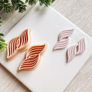 Twisting Hourglass Spring Clay Cutter, Embossing Polymer Clay Cutter, Detailed Debossing Cutter for Clay