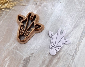 Giraffe Clay Cutter, Animal Shape Polymer Clay Cutter, Cookie & Fondant Cutter | SunflowerBlossomsB Collab V.2