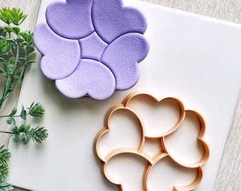 Flower Trinket Dish Cutter, Ring Dish Clay Cutter, Spring Trinket Dish Clay Cutter for Polymer Clay