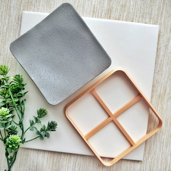 Rounded Square Trinket Dish Cutter, Ring Dish Clay Cutter, Trinket Dish Clay Cutter for Polymer Clay