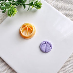 Beach Ball Clay Cutter | Summer Polymer Clay Cutter for Earrings and Crafts | Fondant or Cookie Cutter