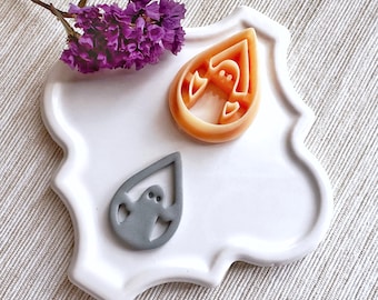 Taglierina per argilla fantasma ritagliata, taglierina per argilla spettrale di Halloween, taglierina per pipistrelli di Halloween per Halloween, taglierine per argilla autunnale