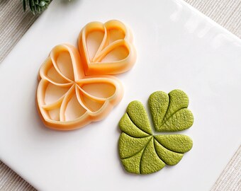 Leaves Spring Dangle Clay Cutter Set, Embossing Polymer Clay Cutter, Detailed Embossing Cutter for Clay