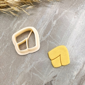 Blossom Stud & Dangle Clay Cutter, Polymer Clay Earring Cutter, Floral Flower Bud Spring Clay Cutter