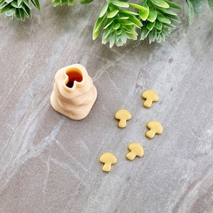 Mushroom Micro Cutter, Mushroom Micro Clay Cutter, Spring Clay Cutter, Mini Cutter for Polymer Clay
