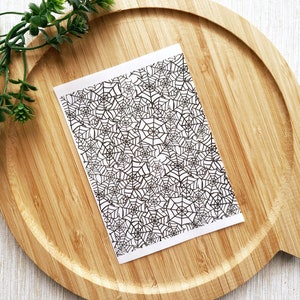 Spiderweb Clay Transfer Sheet, Water Soluble Transfer Paper, Polymer Clay Image Transfers, Halloween Transfer Sheet