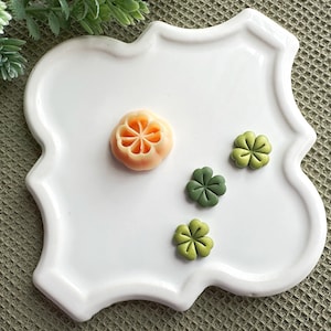 Emporte-pièce en forme de trèfle à 4 feuilles en relief, emporte-pièce en forme de trèfle pour la Saint-Patrick, emporte-pièce en pâte polymère pour boucles d'oreilles mignonnes