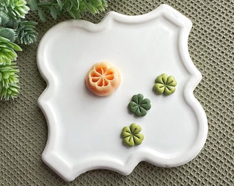 Embossed 4 Leaf Clover Clay Cutter, Shamrock St. Patrick's Day Clay Cutter, Cute Stud Earring Polymer Clay Cutter