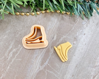 Ice Skate Christmas Clay Cutter, Polymer Clay Cutter for Earrings, Winter Cutters for Clay | 2022