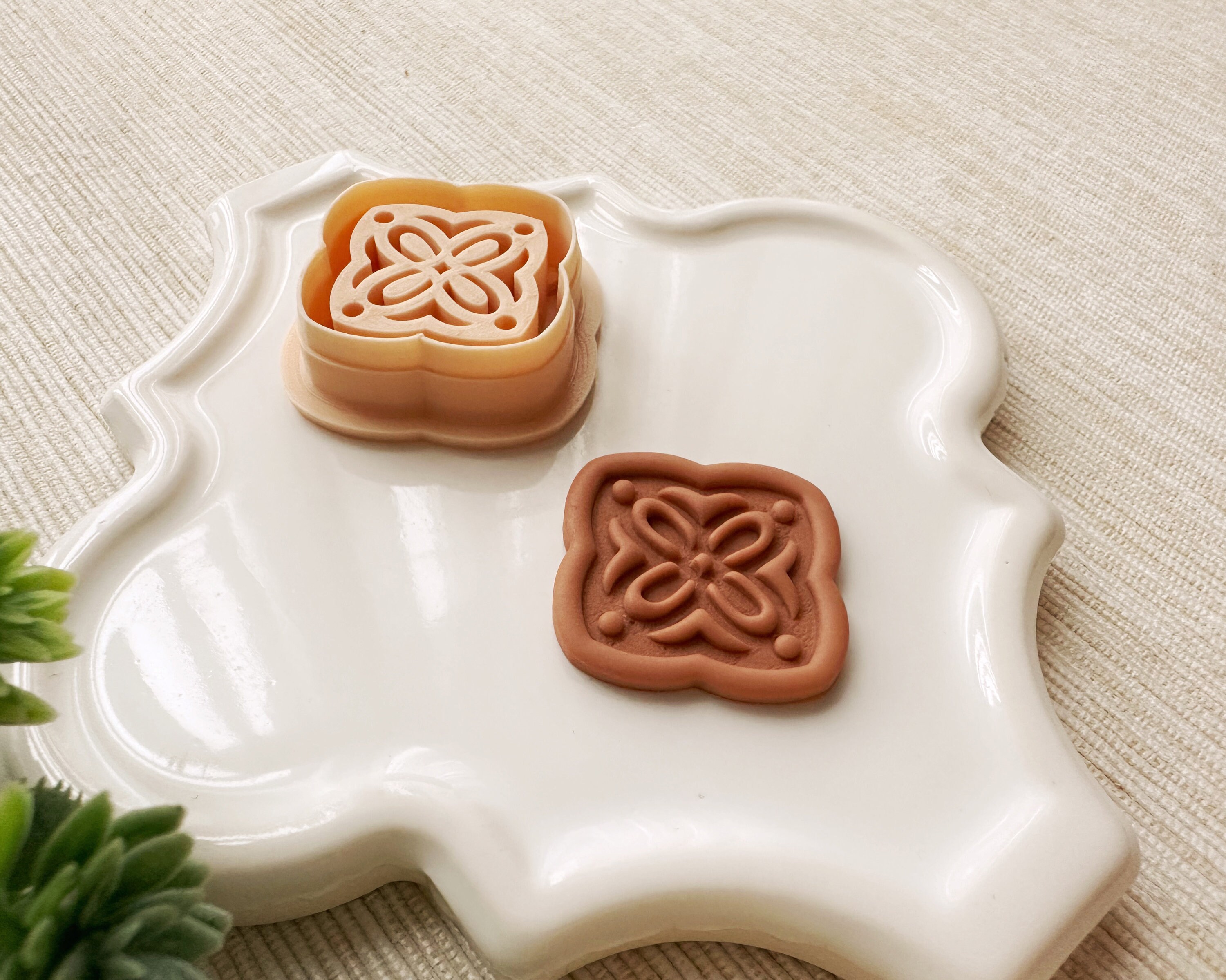 Debossing Arch Tile Spring Clay Cutter, Embossing Polymer Clay Cutter ...