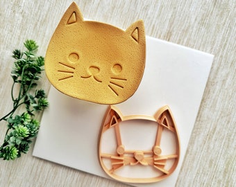 Cat Trinket Dish Cutter, Ring Dish Clay Cutter, Animal Trinket Dish Clay Cutter for Polymer Clay