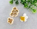 Bee and Honeycomb Spring Clay Cutter Set, Embossing Polymer Clay Cutter, Cookie & Fondant Cutter, Clay Cutter Set of 2 